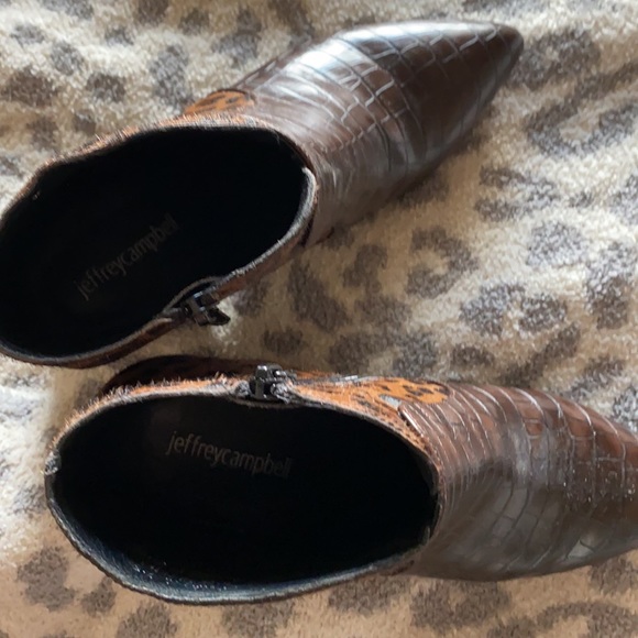 Jeffrey Campbell leopard snake funky booties - Picture 5 of 5